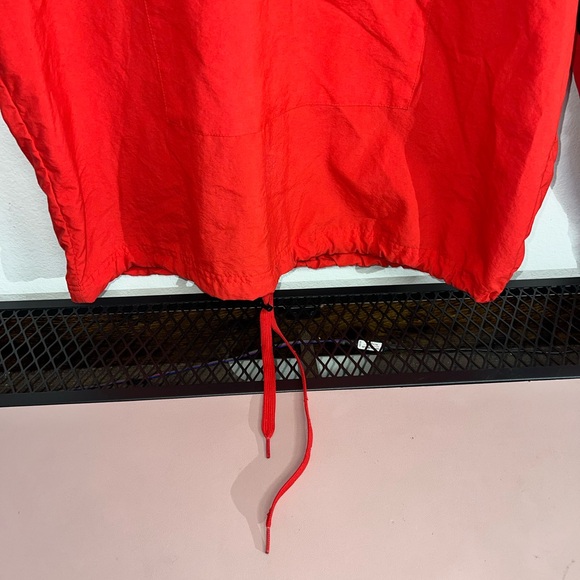 PUMA Men’s Windbreaker Jacket L Red Black Hooded Pullover Drawstring Athletic‎ - Picture 3 of 12